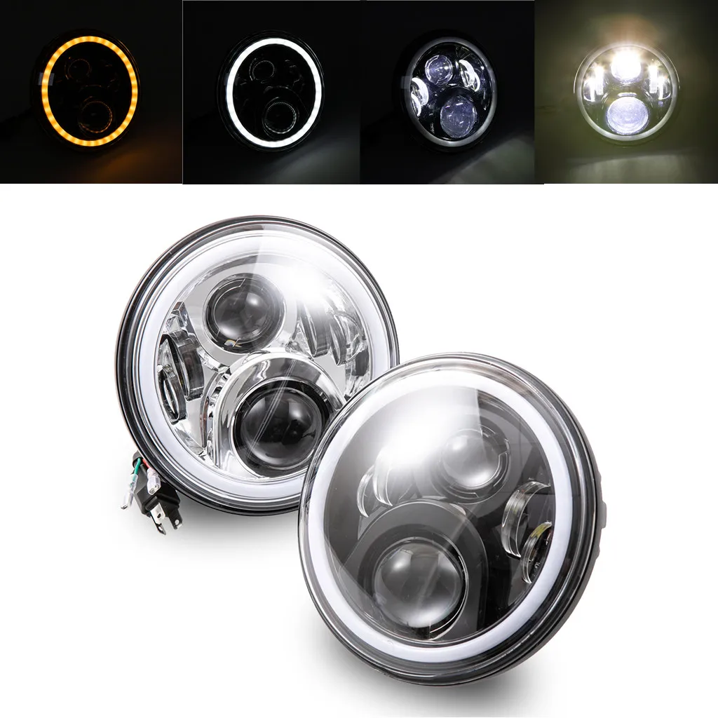 

7 inch Motorcycle LED Headlight Light Headlamp for Harley Touring Ultra Classic Electra Street Glide Heritage Softail 7"