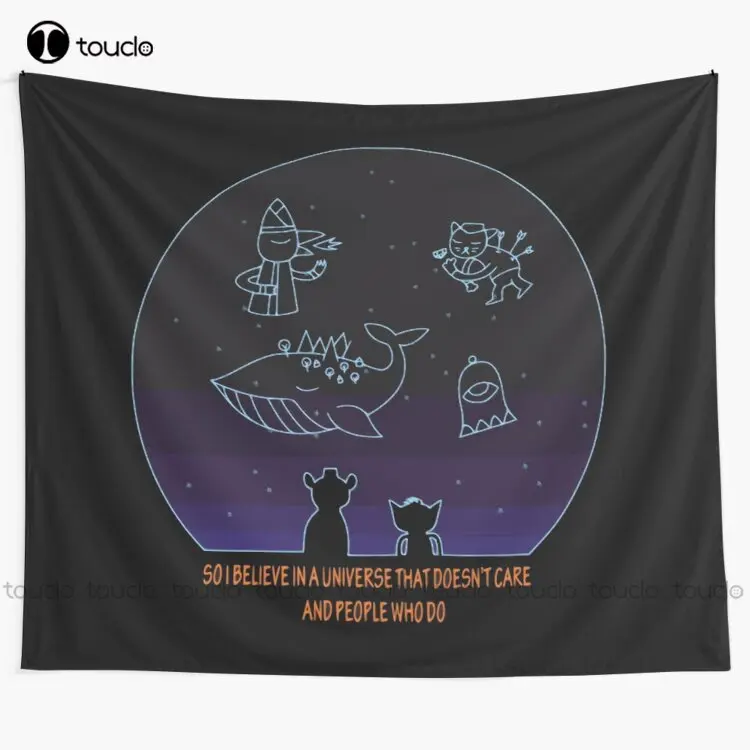 Night In The Woods Amazing Quote - Mae Borowski Fanart Tapestry Tapestry Sizes Blanket Tapestry Bedroom Bedspread Decoration