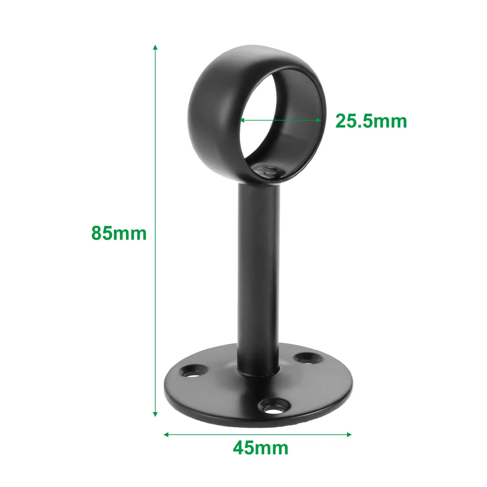 2Pcs Flange Rod Holders Curtain Rod Ceiling-Mount Bracket Stainless Steel  Flange Rod Holder Closet Pole End Supports Socket - AliExpress, image size:1600x1600