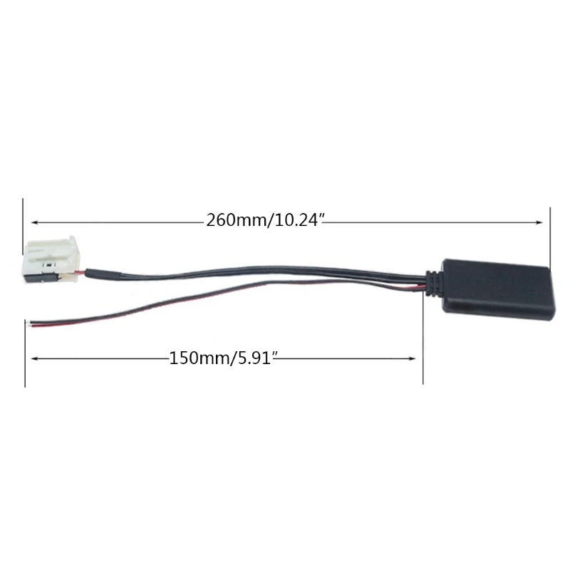 Módulo Bluetooth de 12 pines para coche inalámbrico, Radio Estéreo, adaptador de Cable auxiliar de música para Peugeot 207 y Citroen