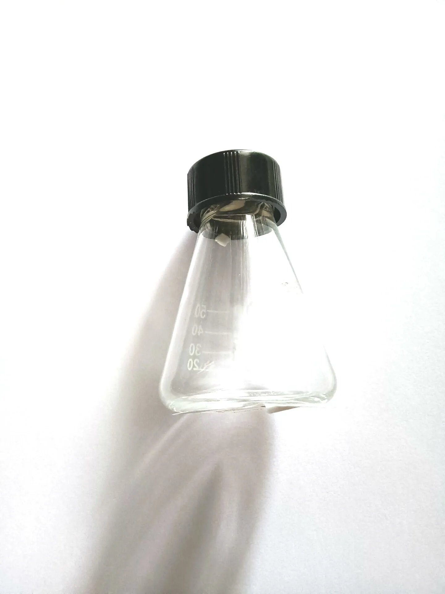 1pcs Glass Conical Erlenmeyer Narrow Mouth Screw Cap Flask Lab Supplies Borosilicate Glassware 50ml .