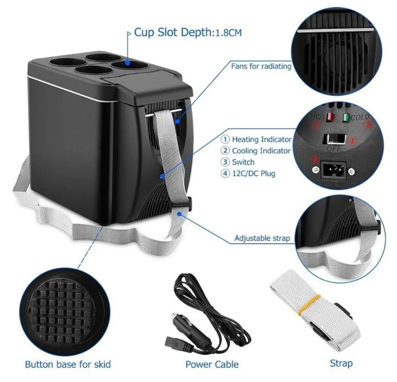 Мини-холодильник BX30, 6 л, портативный профессиональный холодильник горячей и холодной воды для бара, клуба, отеля, фруктов, высокое качество, ...