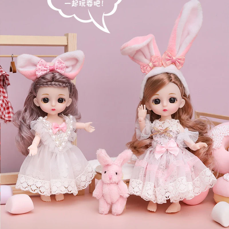 Boneca bjd de 13 articulações móveis, bonecas legais de estilo chinês, brinquedo bjd de rosto redondo e cabelo longo, presente diy para meninas