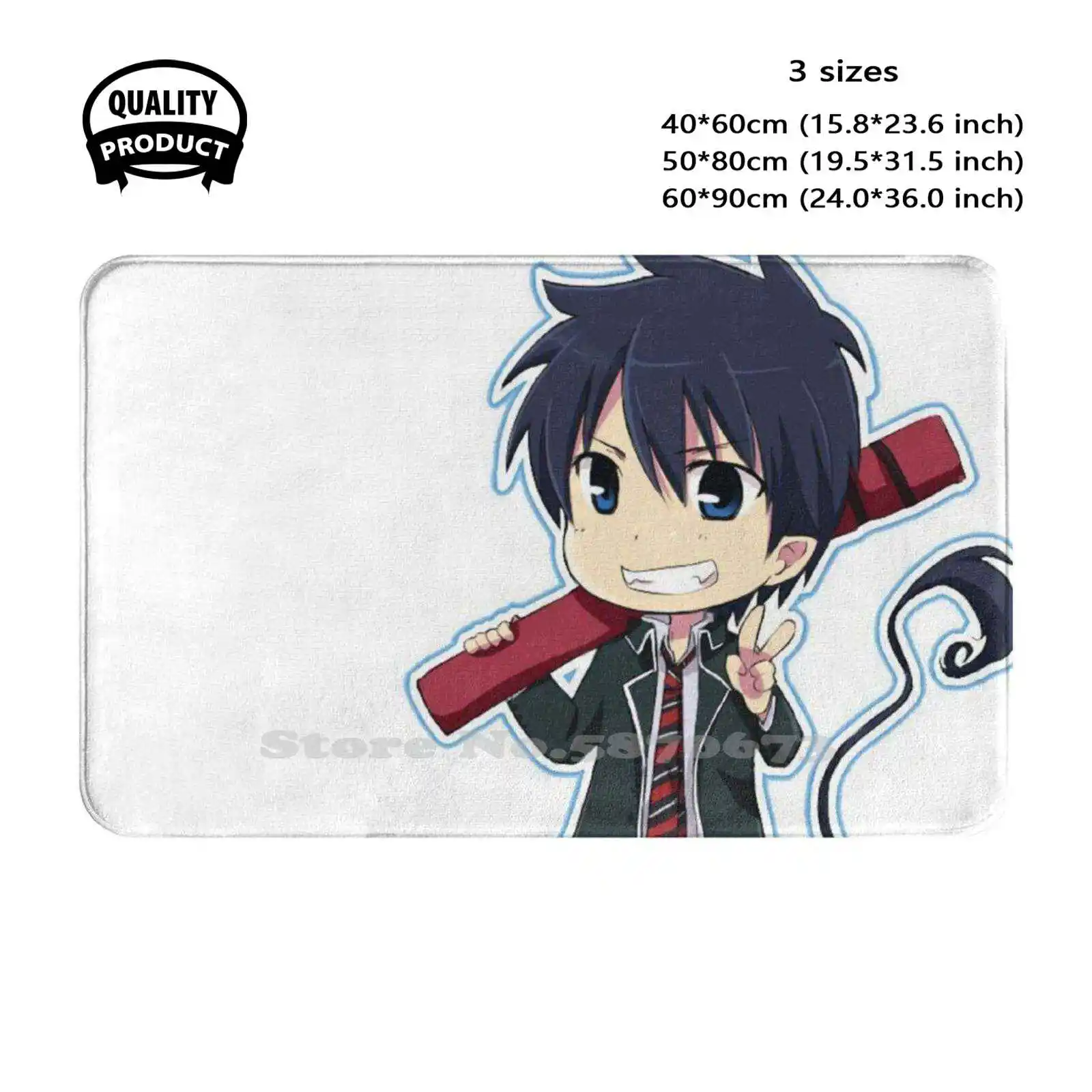 Rhine Soft Cushion Home Carpet Door Mat Car Rug Yukio Okumura Okumura Rin Sleeve Okumura Yukio Rin Okumura Anime