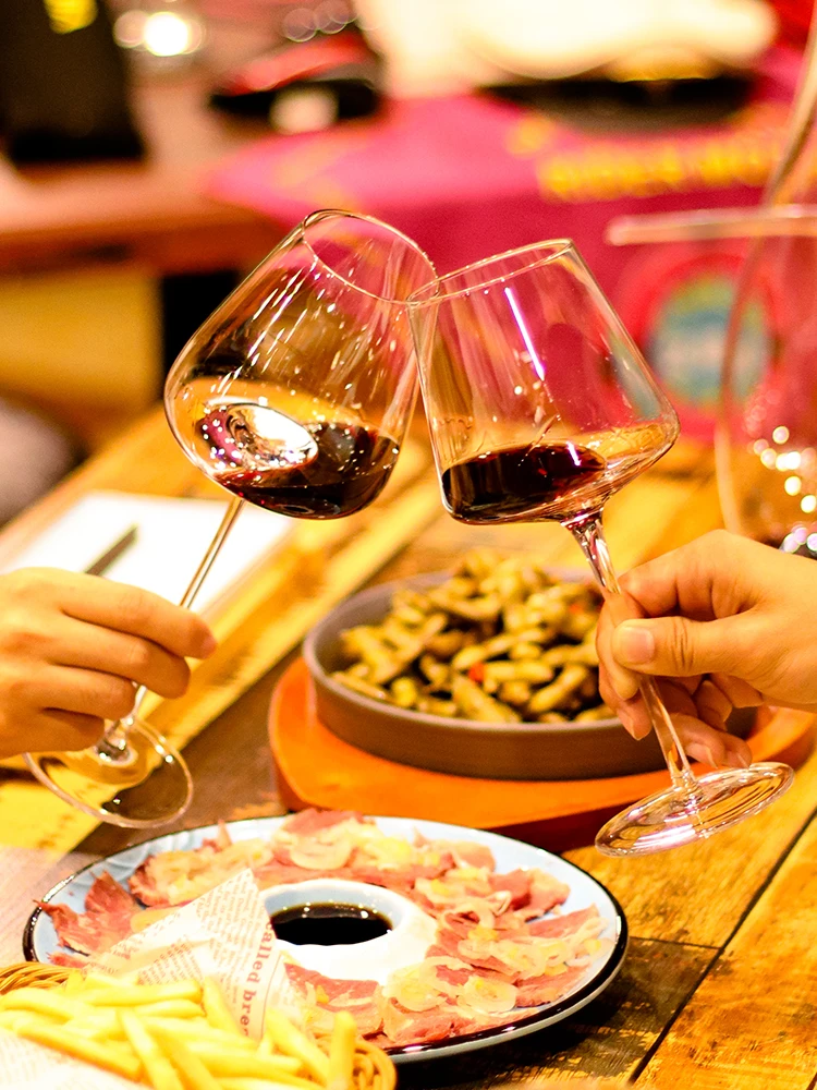 Lead Free Crystal Wine Glass, High Capacity Glass Cup, Fashion, Hotel, Wedding Drinking Ware, Home Decoration Accessories
