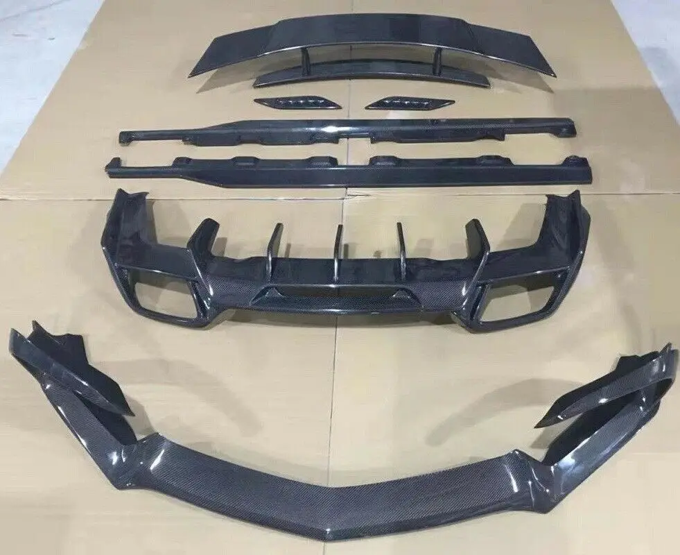 Carbon Body Kits Lip Diffuser Wing Side Skirts Fit for Mer cedes Benz A MG GT