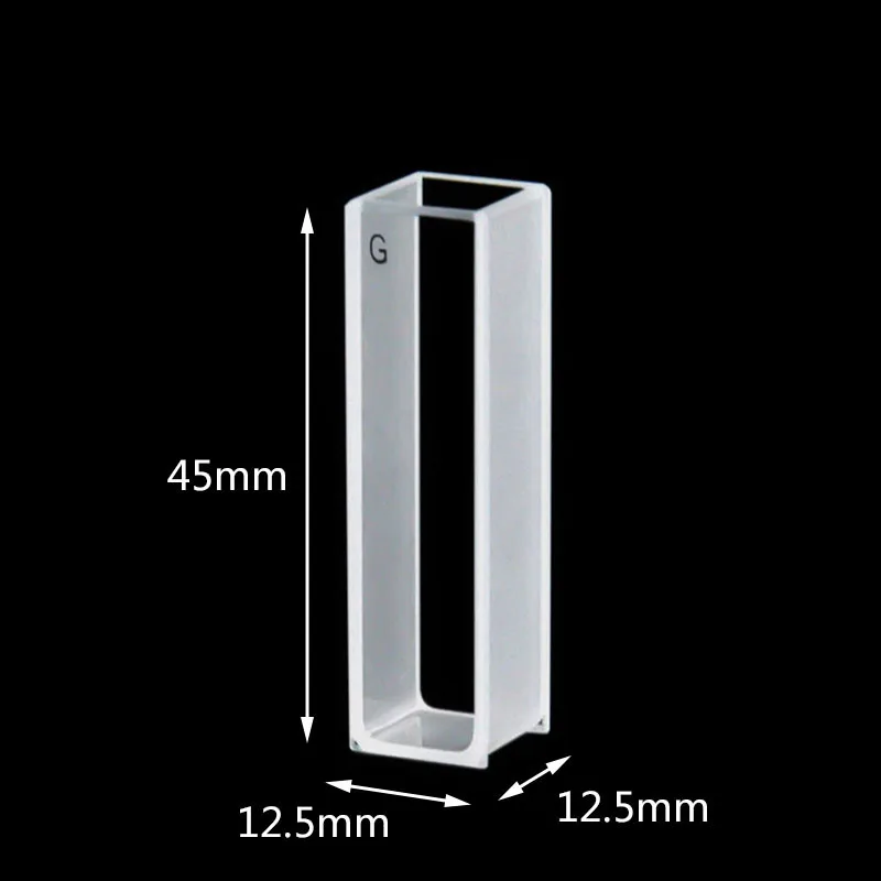 Cubeta de vidrio 20/30/40/50/mm/cm/ml/resistencia al ácido y al álcali/Integración de fusión/alta transmitancia de luz