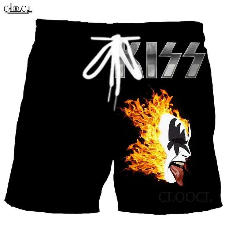  Newest Metal Rock KISS Band 3D Print Men Summer Fashion Shorts Hip Hop Harajuku Beach All-match Sweatpants Drop Shipping