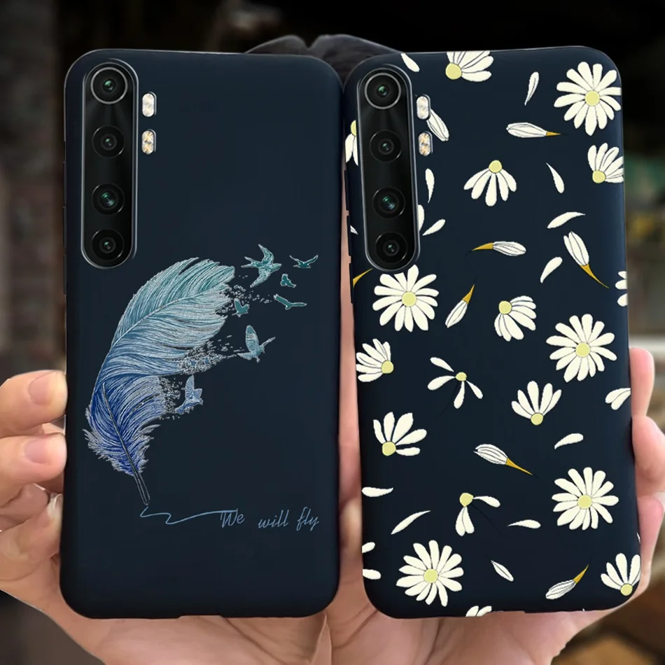 For Xiaomi Mi Note 10 Lite Pro Case Silicone Daisy Phone Case For Xiaomi Note10 Soft TPU Funda Mi Note 10 Pro 10Lite Soft Coque