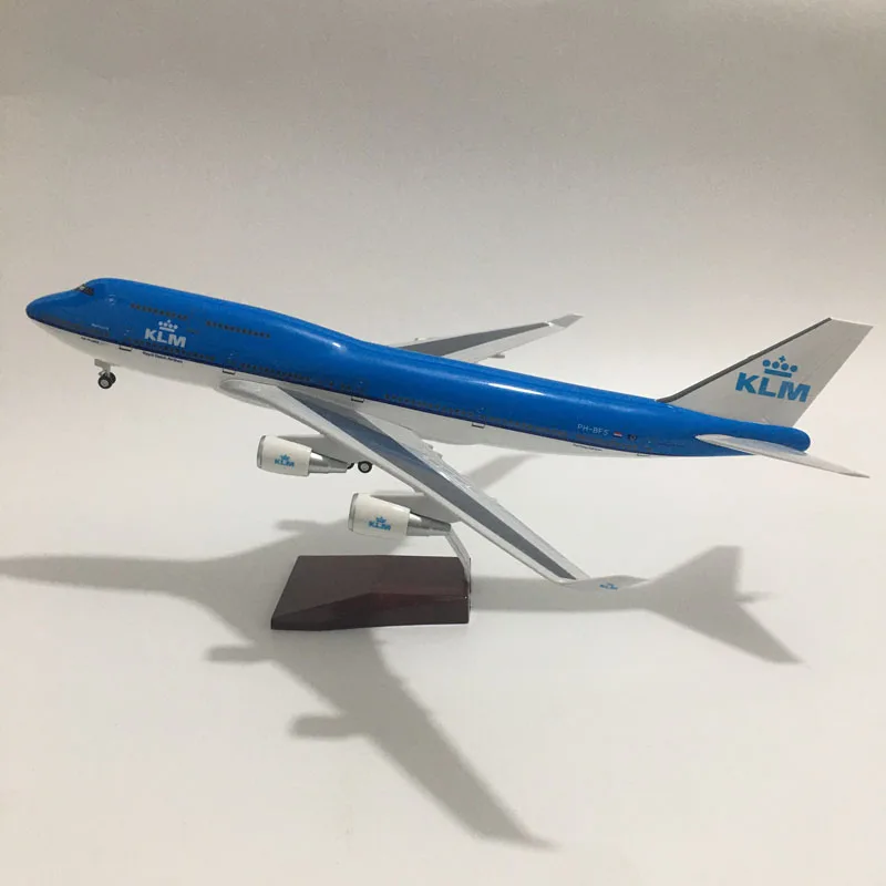 JASON TUTU 1:160 Scale KLM Boeing b747 Plane Model Airplane Model KLM Royal Dutch Aircraft Model Diecast Resin Planes With Light