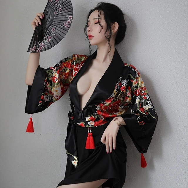 Geisha Kimono Japanese Porn - Geisha Cosplay Haori Sexy Japanese Dresses Traditional Kimonos Obi Yukata  Women Kimono Japones Female Sexy Geisha