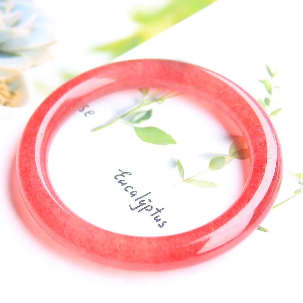 Natural Red Strawberry Quartz Clear Bangle Bracelet Woman Men Strawberry 53mm 54mm 55mm 56mm 57mm 58mm 59mm 60mm AAAAAA