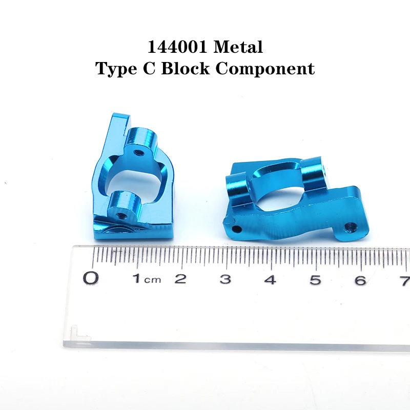 

WLtoys 144001 RC Car Spare Parts 4WD Blue Upgrade Metal 144001-1253 Type C Block Component Left And Right Blocks C Seat 1:14