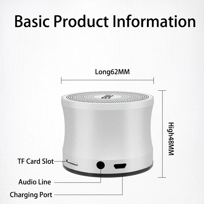 Ewa a109 alto-falantes de metal à prova dwireless água portátil sem fio bluetooth conectar 3d surround subwoofer cartão jogar alto-falante caixa de som