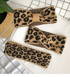 2020 Elastic Knot Headbands Sweat Absorbing Leopard Headband For Women Girl Baby Fashion Cotton Cross Hair Accessories