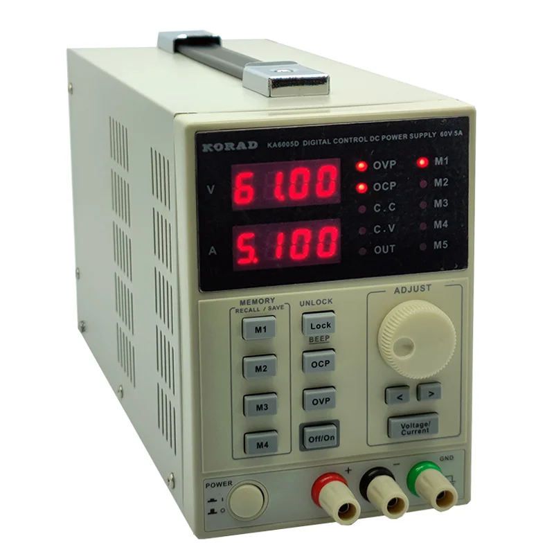 KORAD KA6005D -Precision Variable Adjustable 60V, 5A DC Linear Power Supply Digital Regulated Lab Grade