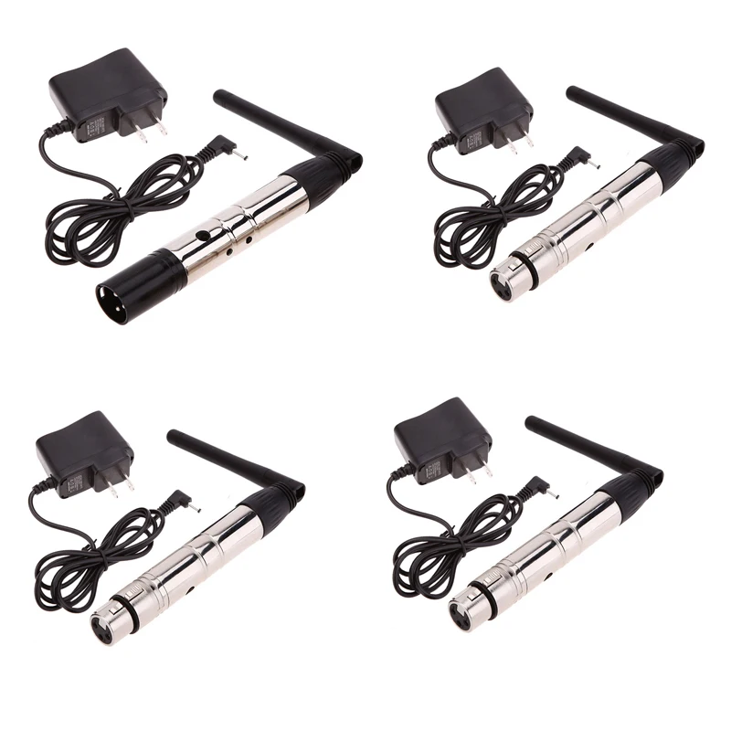 

4X LOT 1PC Transmitter+3PCS Receiver 2.4Ghz Wireless DMX512 Transmitter&Receiver Wifi Transmitter For Stage Lighting Laser Light