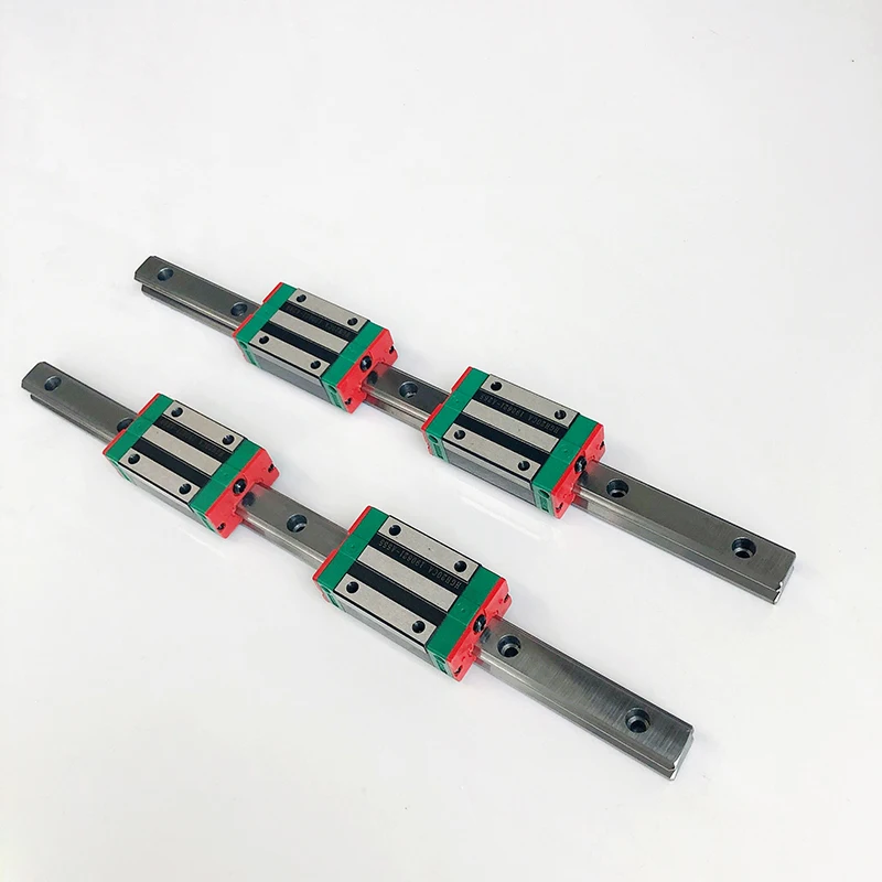 2pcs HGR20 20mm Square Linear Guide Rail 200mm to 1500mm + 4 pcs Block Carriages HGH20CA or HGW20CC CNC part