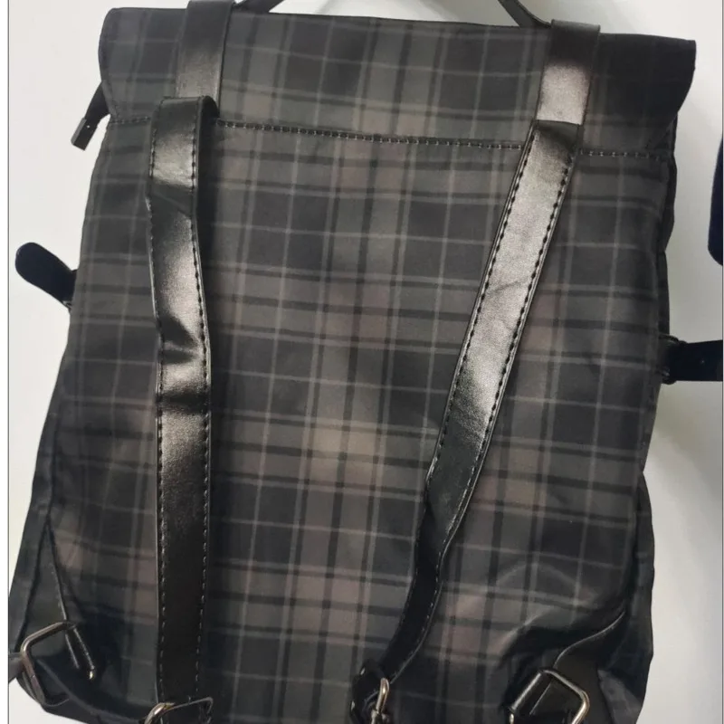 2023 Plaid Gothic Punk Rock  Backpack Women Techwear Goth Gothic Sac A Dos Mochilas School Bags For Teenage Girls Bagpack