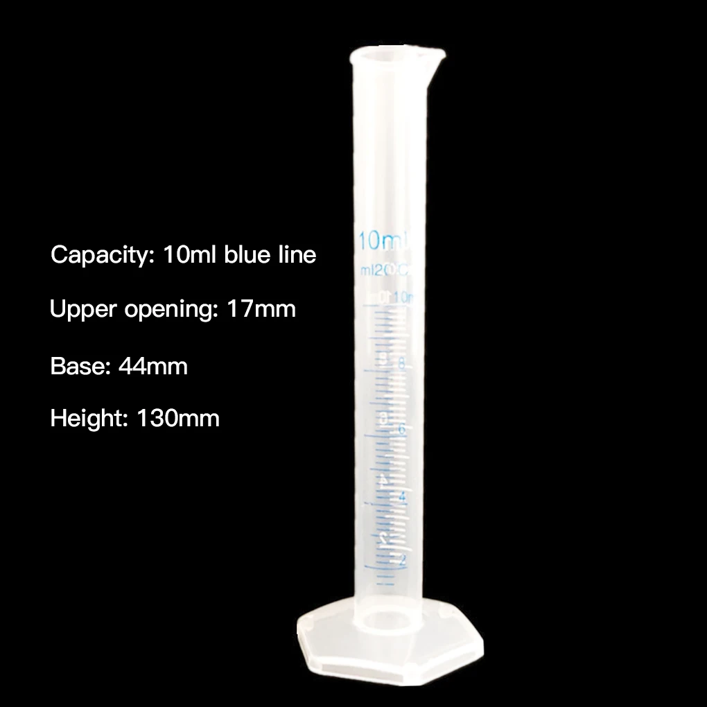 4pcs Plastic Graduated Cylinder Kitchen Laboratory Experiment Test Water Measurement Measuring Tube Cylinder