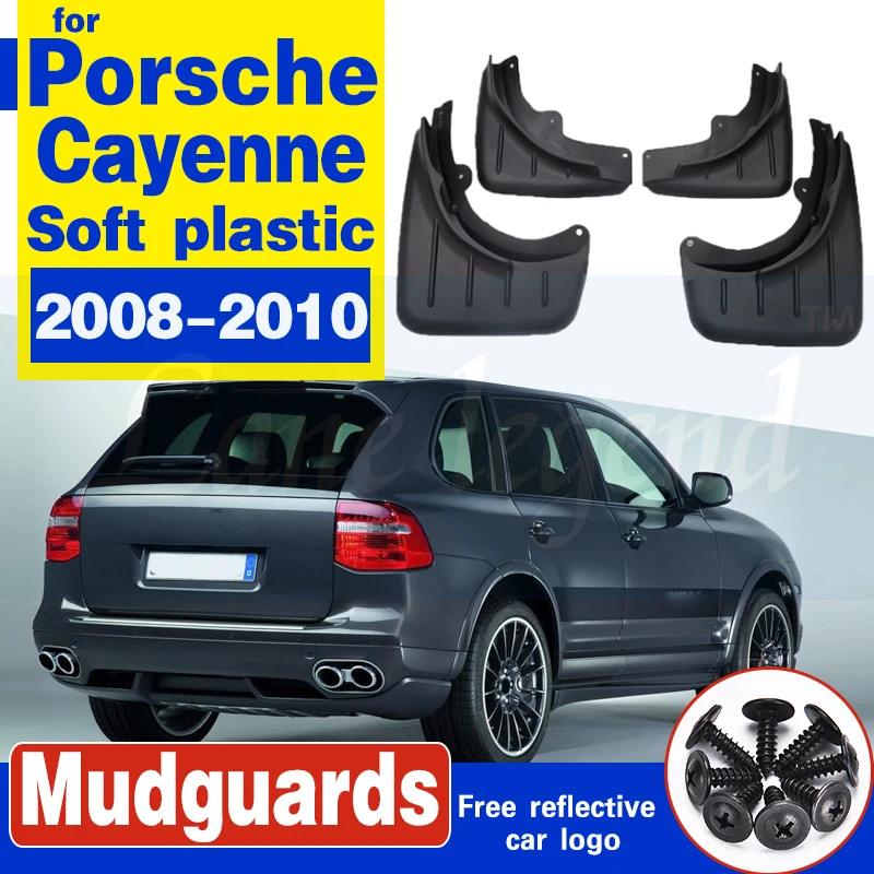 4 PCS Front Rear Car Mudguards for Porsche Cayenne 9PA 2008 2009 2010 Classic Mudflap Fender Mud Flaps Guard Splash Accessories