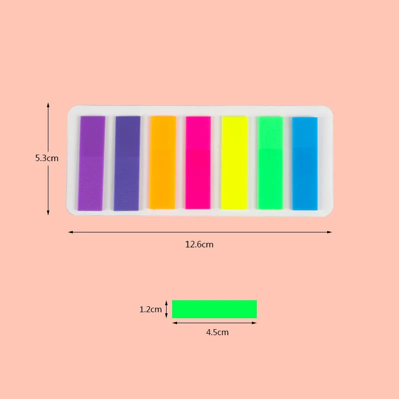 Creative Planner Sticker For Children Rectangle Colorful Label Stickers Stationery Student Office Plan Organizer School Supplies