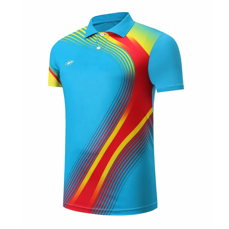 Badminton camicie a maniche corte uomo/donna asciugatura rapida traspirante outdoor running Fitness esercizio allenamento Polo magliette Tennis