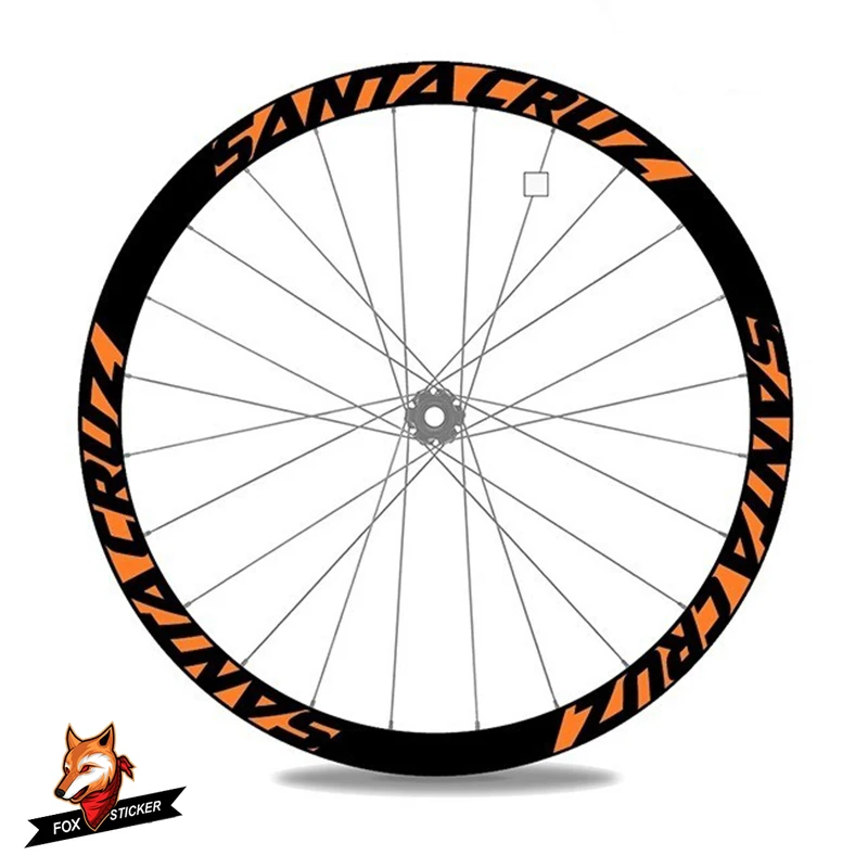 26er 27.5er  29er MTB Rim Wheel Sticker Cycle Reflective Mountain Bike Wheels Decal for SantaCruz