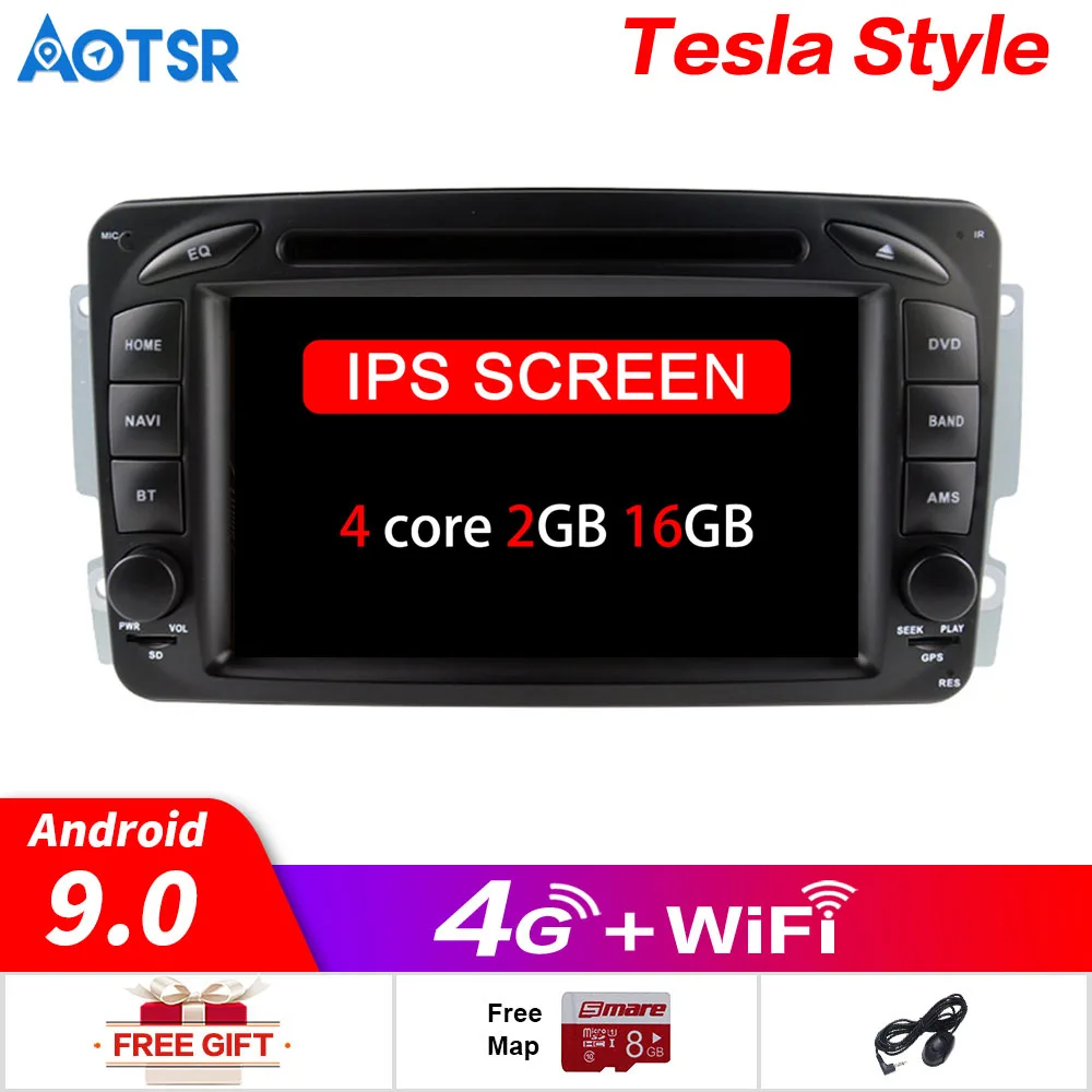 7 Inch Android  9.0 Car GPS navi multimedia For Mercedes Benz W203 W208 W209 W210 W463 W163 W168 no DVD player tape video radio