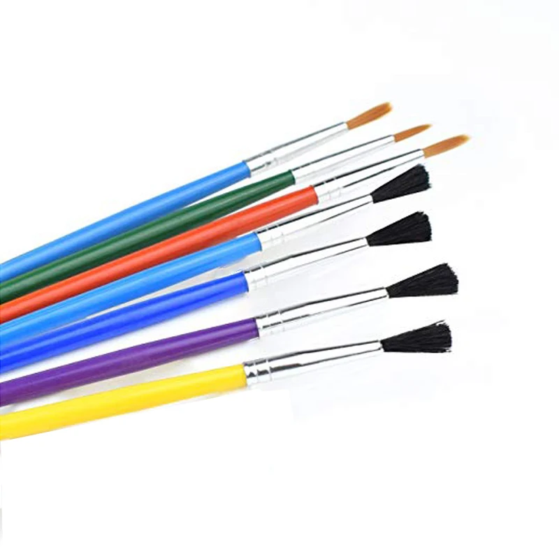 15pcs DIY Children Painting Brush Set Sponge EVA Kid Starter Artist Brush for Acrylic Oil Watercolors Graffiti School Stationary