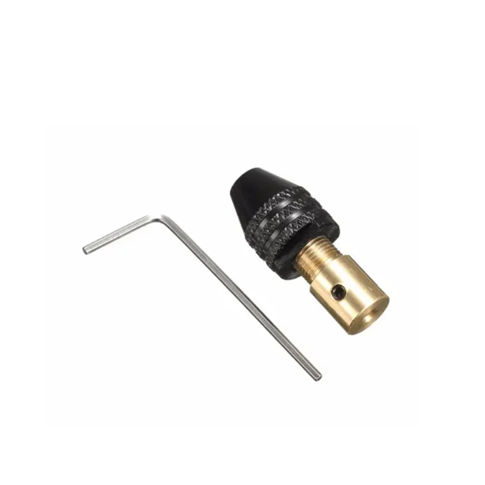 3mm Three-jaw Head Brass Center Shaft Mini Drill Chuck Durable Clamp 0.3-3.5mm