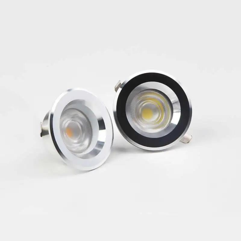 Wpuszczane Mini punktowe światła Led 3W 5W 12V 24V sufitowe z możliwością przyciemniania Led typu Downlight 42mm z wycięciem lampa wystawowa gablota