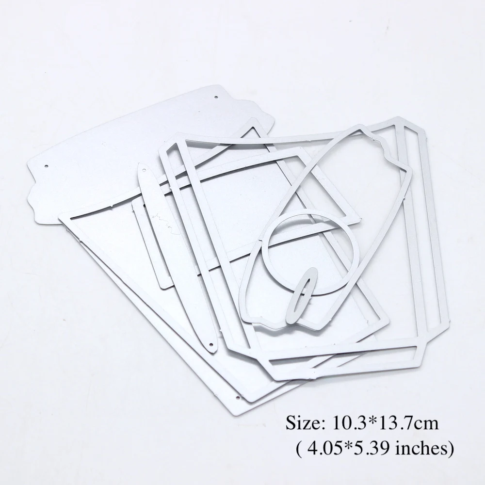 KLJUYP Coffee Cup Gift Card Holder Metal Cutting Dies for Scrapbooking/photo album Decorative Embossing Paper Card