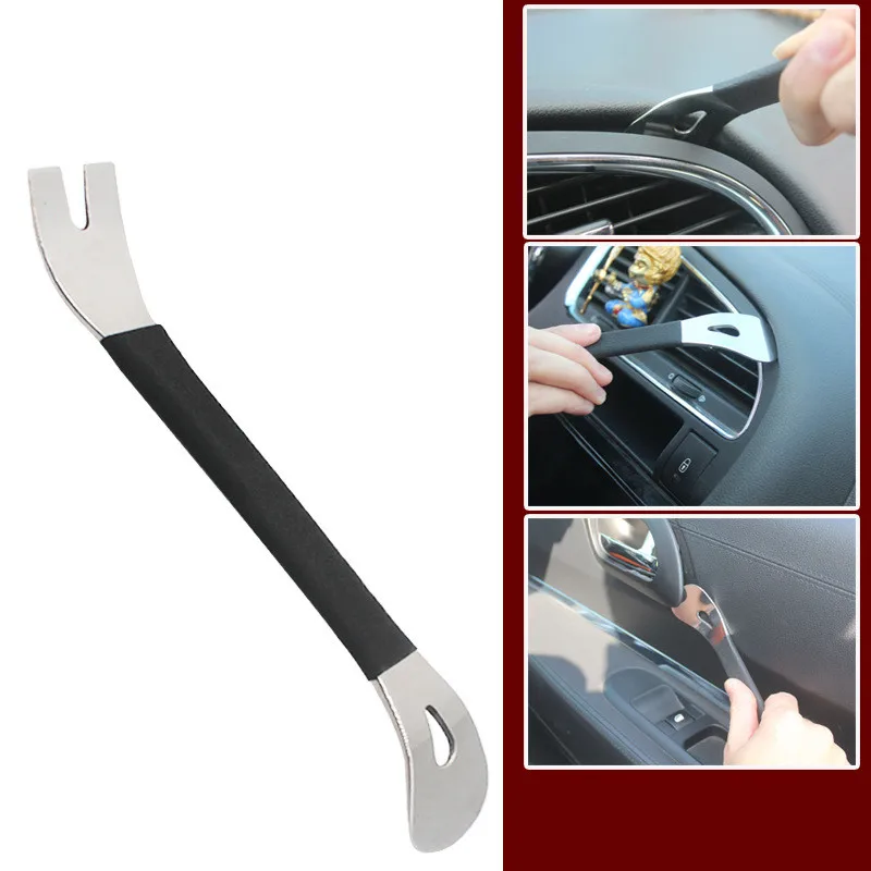 

Auto Interior Trim Removal Pry Tool Panel Lift Disassembly Audio Opening Metal Spudger Repair Screwdriver Kit