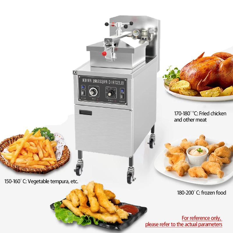 

Fryer Commercial Electric Fryer Pressure Fried Chicken Vertical Fried Chicken Leg and Chicken Wing Machine MDXZ-24 1200W 380V