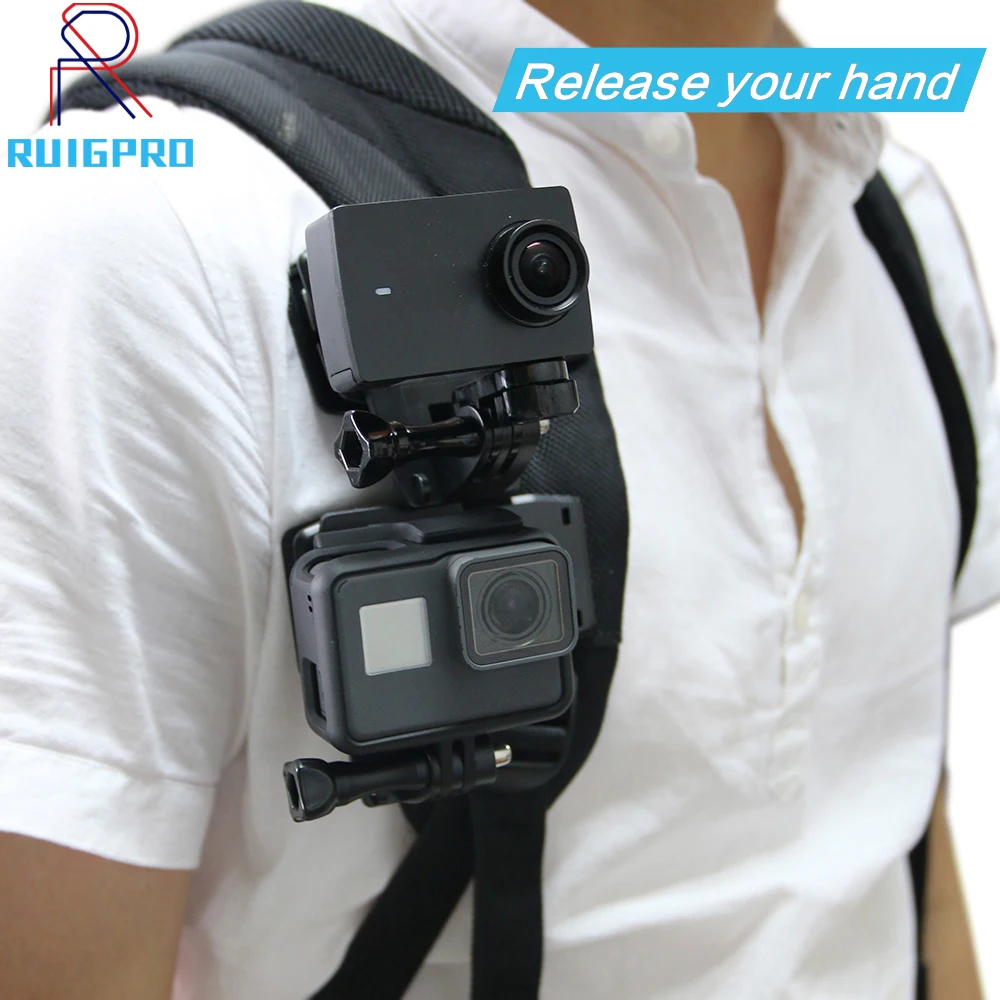 

360 Degree Quick Release Rotary Backpack Hat Clip Fast Clamp Mount For GoPro Hero 10 9 8 7 6 5 for Go pro Sports Action Cameras