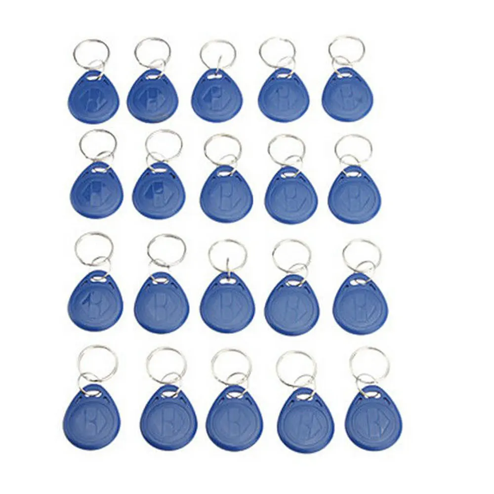 Pack of 10PCs RFID Cards 125Khz EM ID RFID Card TK4100 Chip Keychain for Access Control Systems (add ID Card )