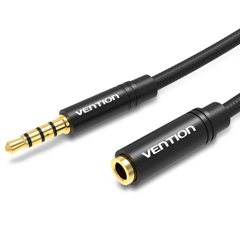 Vention Jack 3.5 Aux-Verlängerungskabel für Auto, Laptop, Mini-PC, TV, Xiaomi, Huawei, Stereo, 3,5 mm Klinke, Kopfhörer, Lautsprecherkabel, Auxiliar