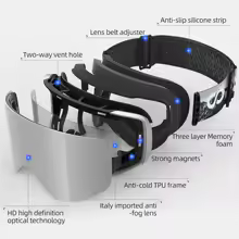 גוגלס COPOZZ Professional עם עדשות מגנטיות (כולל עדשה צהובה נוספת ונרתיק)