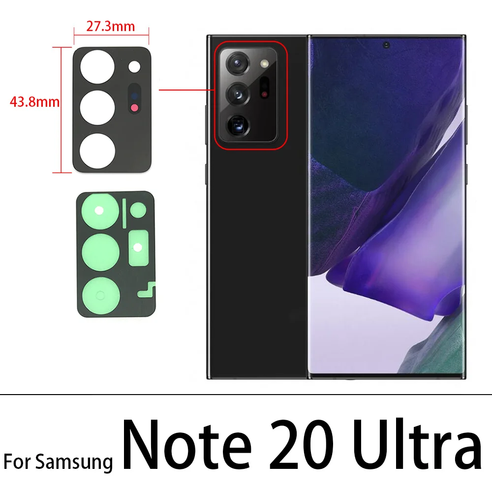 Rear Back Camera Glass Lens For Samsung Note 10 20 Ultra M31s S20 Fe M21 M31 M31S M51 Camera Glass With Glue Adhesive