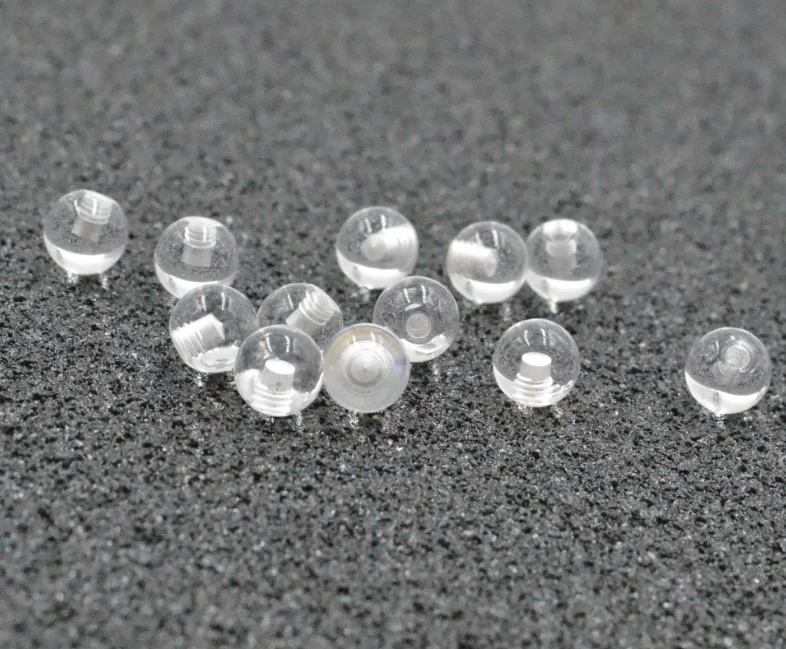 

Free shippment 100pcs/lot Clear Ball Replacement for Retainers Lip/Eyebrow/Navel/Tongue 16G 14G Body piercing jewelry HOT