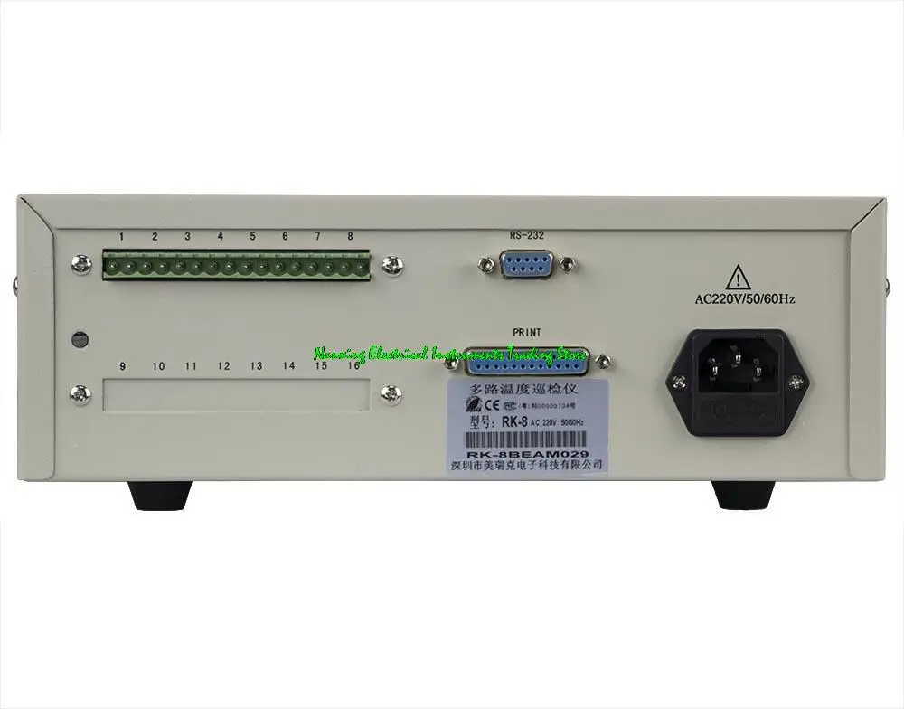 Chegada rápida RK-8/8-channel, medidor de registro de temperatura de RK-16/6 canais multi-canal testador de temperatura