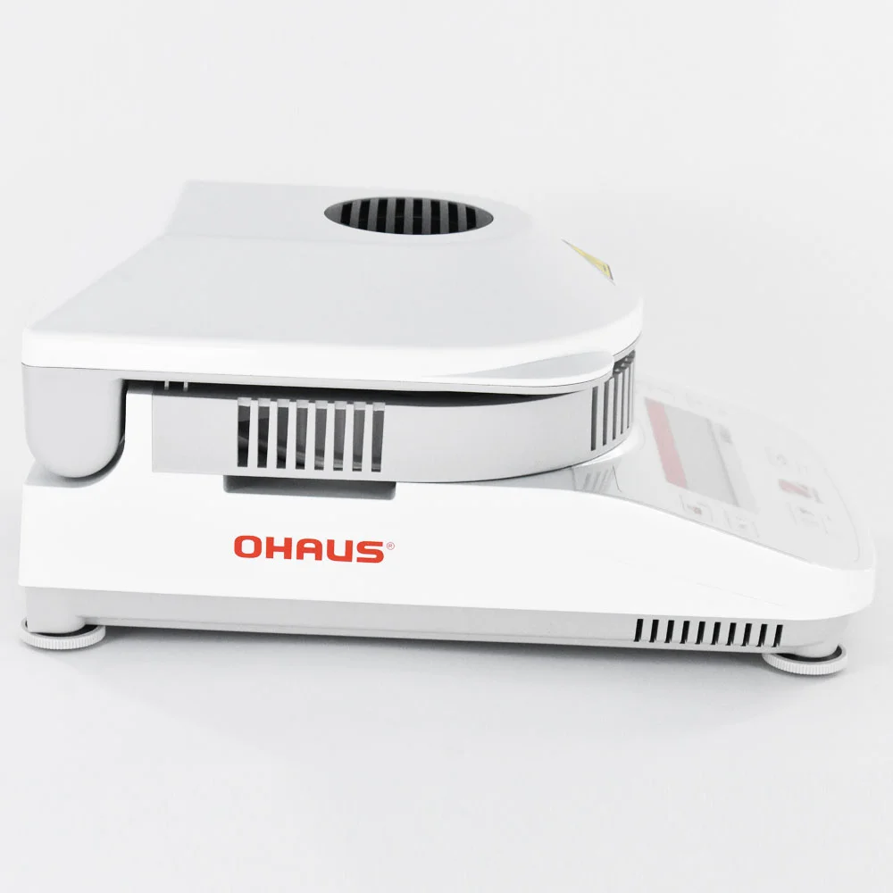 Analizzatore di umidità farmaceutico chimico del grano MB27 Ohaus fonte di calore alogena 90g 0.001g 0.01% Tester del misuratore di umidità RS232