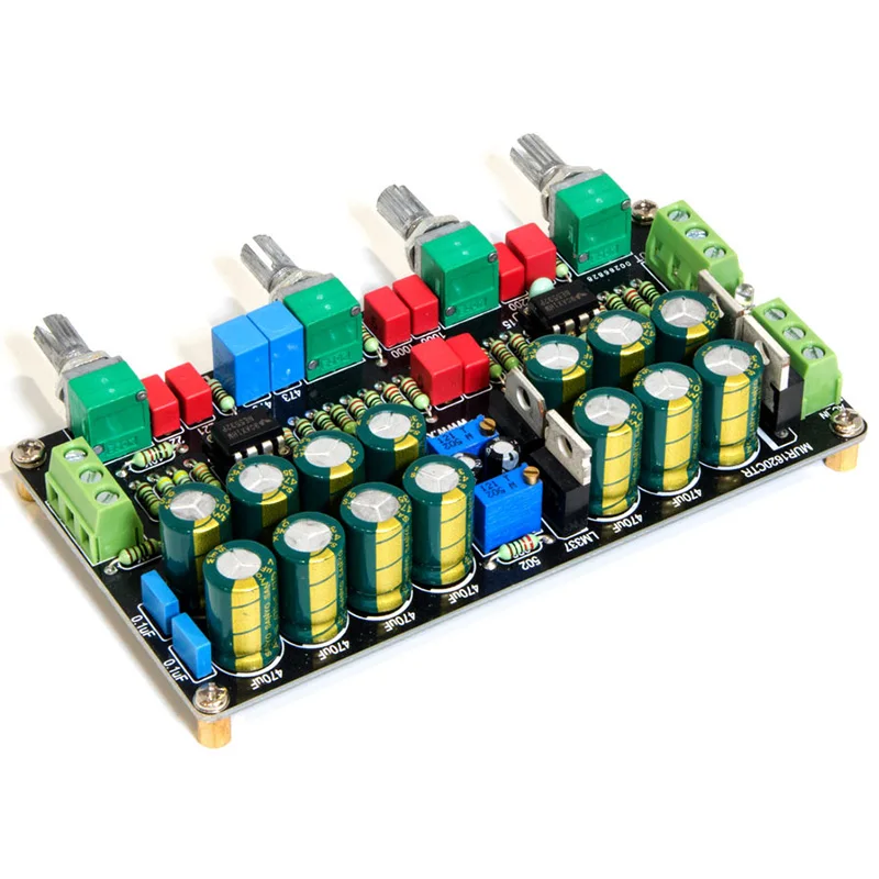 NE5532 3-channel High Middle Bass Negative Feedback Tone Board AC12-22V 96DB