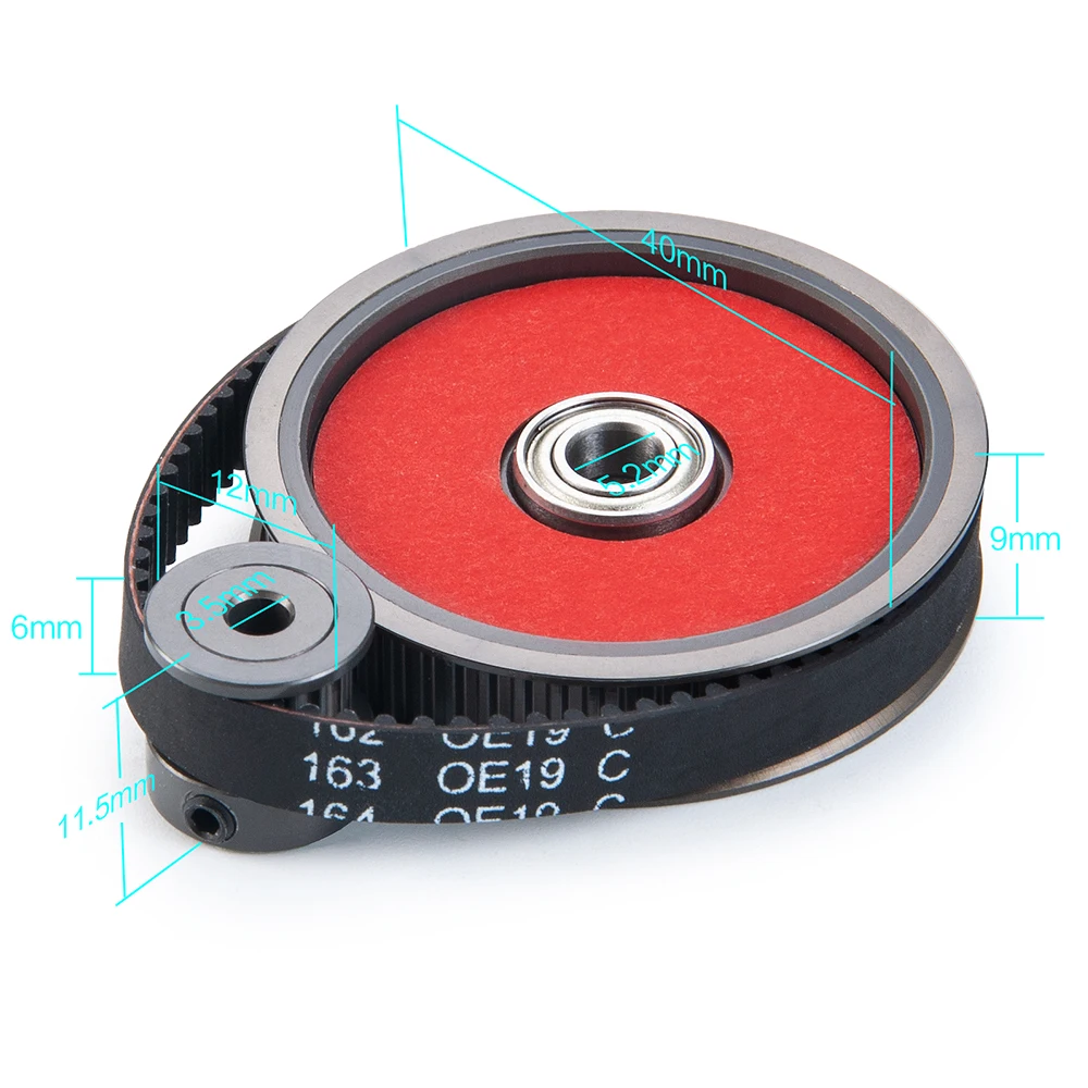 YEAHRUN 3,17/5,0mm Low Noise Belt Drive Getriebe Getriebe System Für 1/10 Axial SCX10 SCX10II 90046 RC Crawler Auto Teile