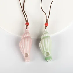 Ceramic Conch Whistle Pendant Gifts For Children #KY422