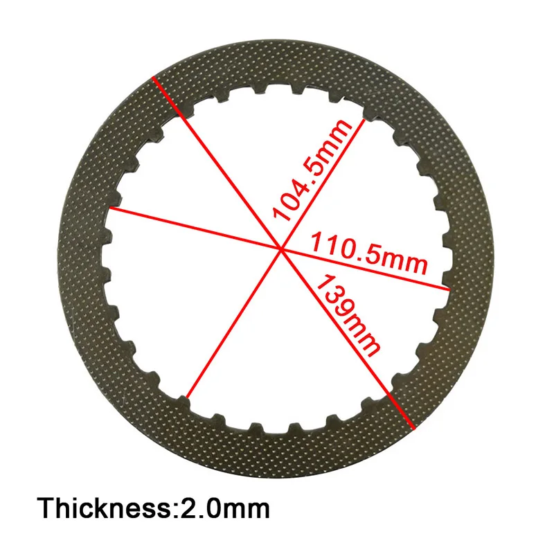 AHL Bakelite Motorcycle Clutch Plates & Steel Friction Plate For Suzuki DR250S VL250 GN250 GN250E GW250 GZ250 TU250 SW-1 NJ45A