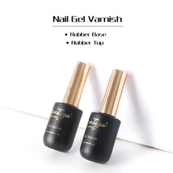 Contigo Latest 15ml Rubber Base and Top Thick Nail Base Coat Soak off UV Gel Varnish Semi-permanent Gellak For Nails Art Big Gel