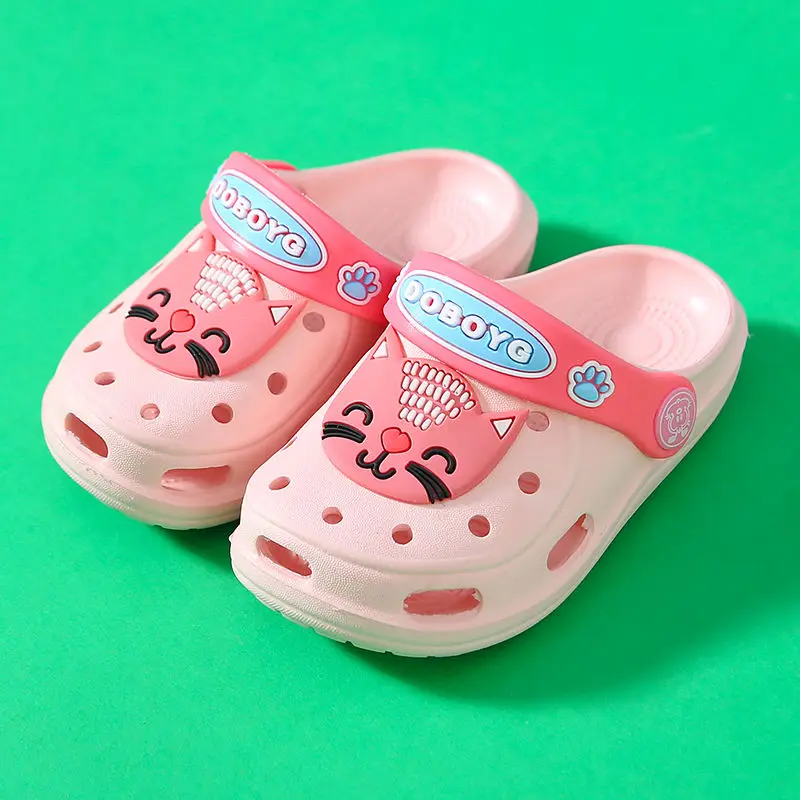 Summer New Cartoon Children\'s Slippers Indoor Non-slip Baby Beach Hole Shoes Cute Sandals Clogs for Kids Toddler Girl Shoes