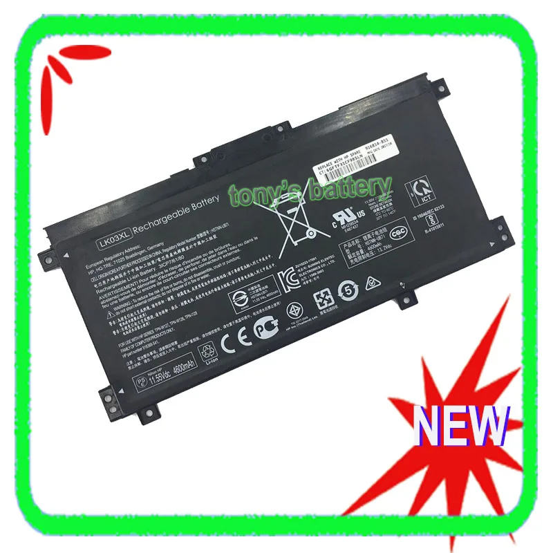 

New LK03XL Battery For HP ENVY X360 17-AE 17-CE 15-BP 15-BQ 15-cn TPN-W127 W128 W129 L09281-855 916814-855 916368-541